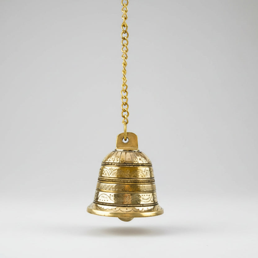 Hanging Bell In Brass-Regular