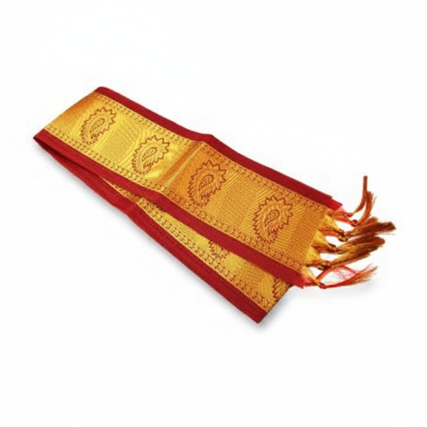 Angavastram Leaf design-Orange