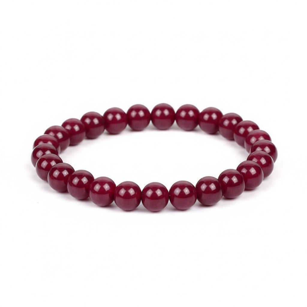 Ruby Bracelet Rondelle Beads