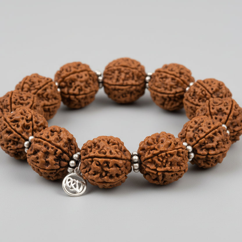 6 Mukhi Mangal Bracelet-Regular-Silver Chakri