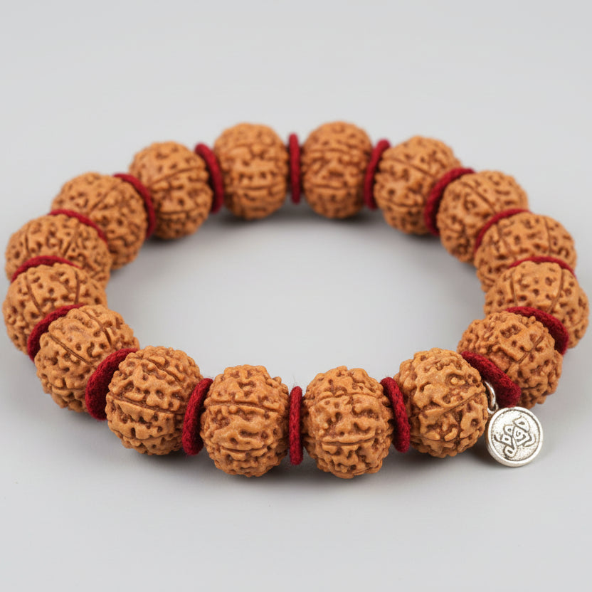 Collector 8 Mukhi Ganesha Java Bracelet-Silver Caps