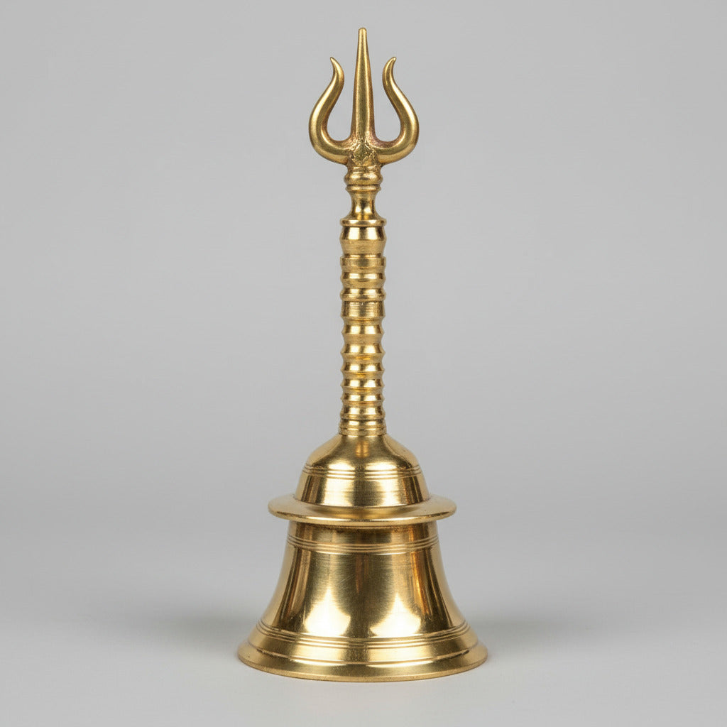 Brass Trishul Akhand Puja Ghanti