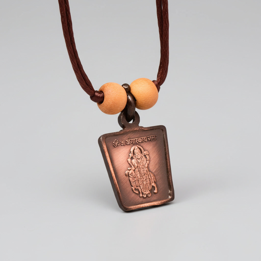 Mangal Yantra Copper Locket-With Thread