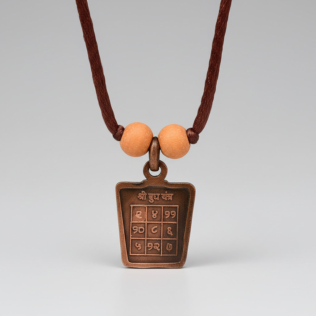 Buddh Yantra Copper Locket-With Thread