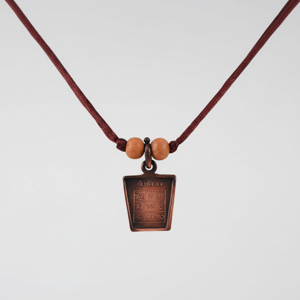 Shani Yantra Copper Locket-With Thread