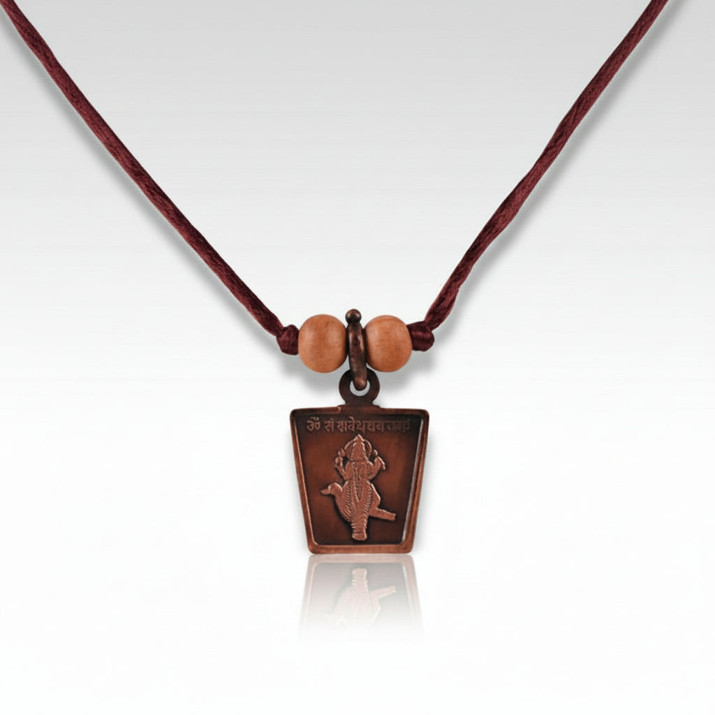 Shani Yantra Copper Locket-With Thread