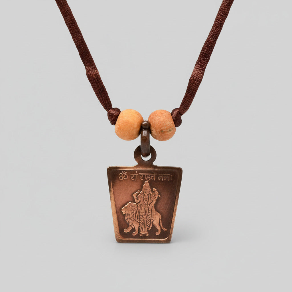 Rahu Yantra Copper Locket-With Thread