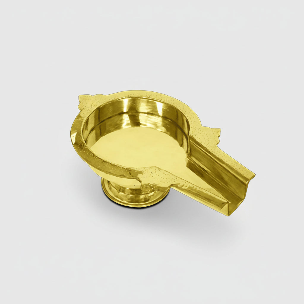 Brass Abhishek Tray-10 inches