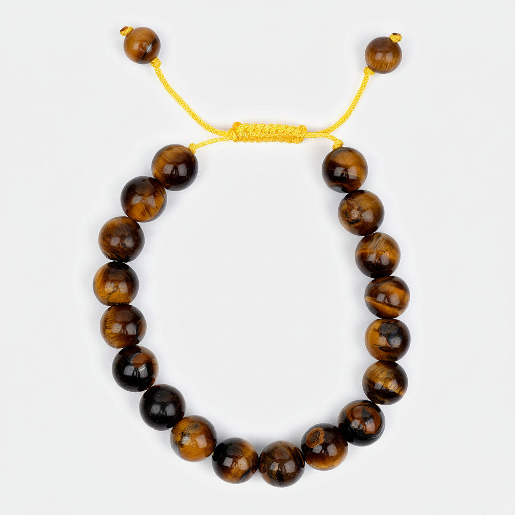 Tiger Eye Adjustable Thread Bracelet-8 mm