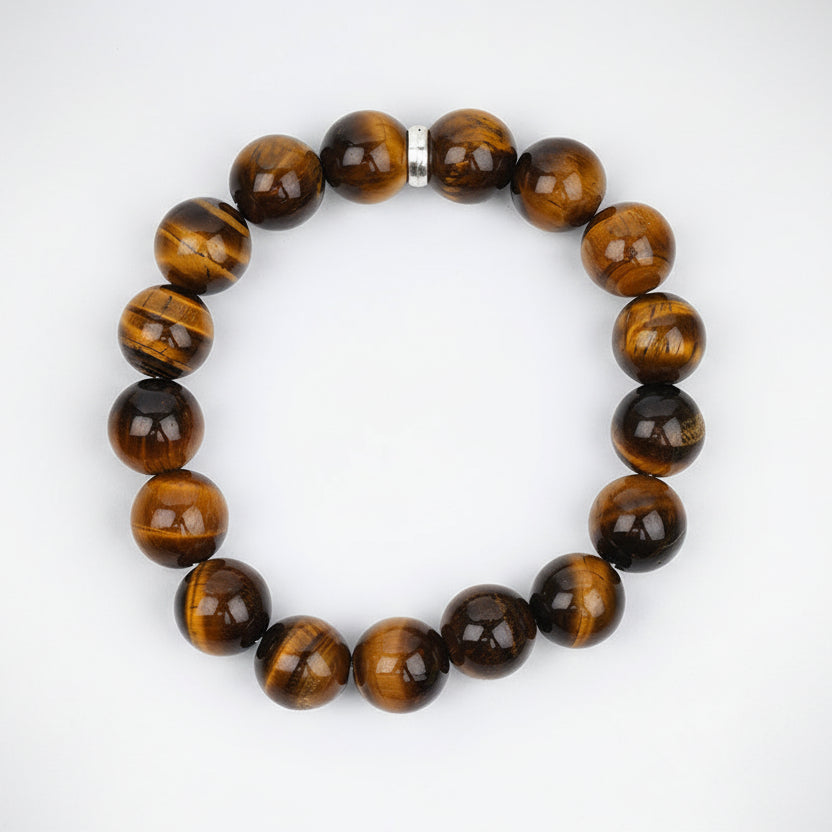 Tiger Eye Bracelet-12 mm