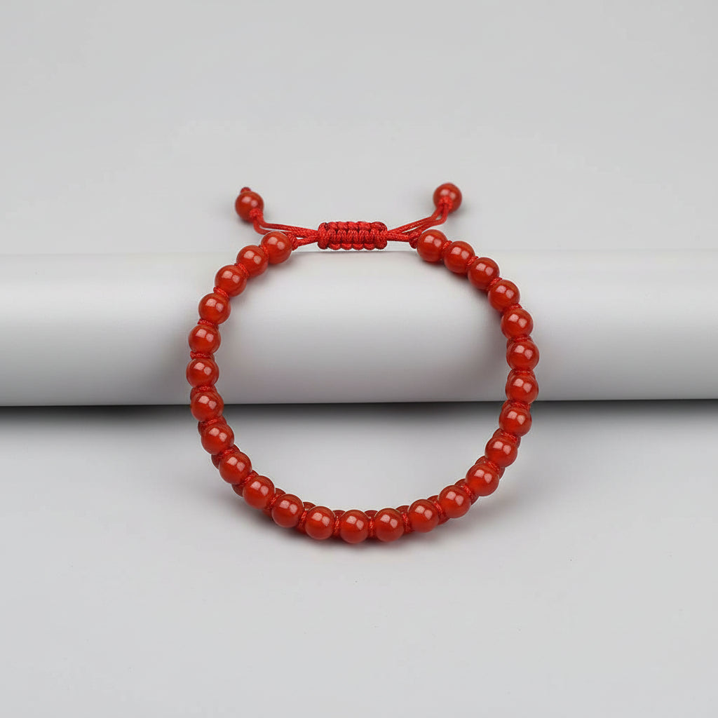 Red Carnelian Double Layer Thread Bracelet