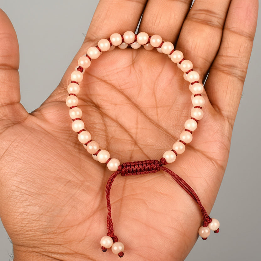 Sunstone Double Layer Thread Adjustable Bracelet