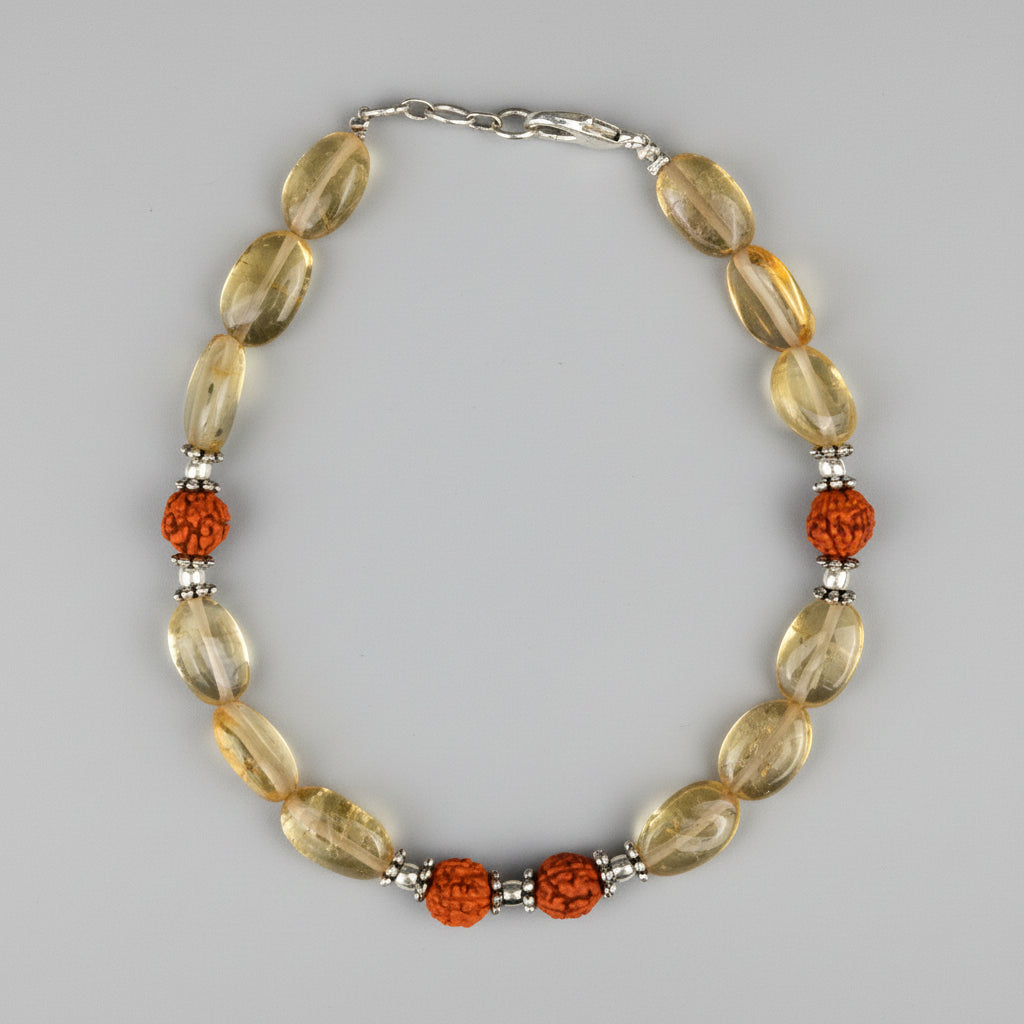 Citrine Oval Bracelet