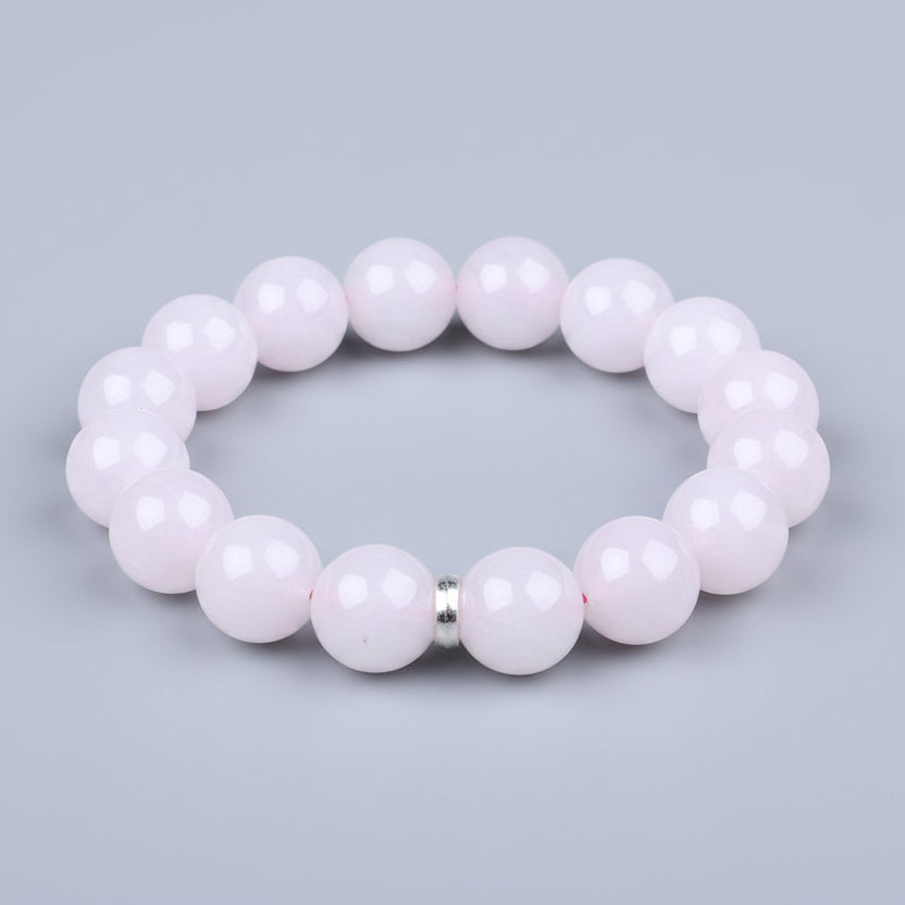 Natural Rose Quartz Bracelet-14 mm
