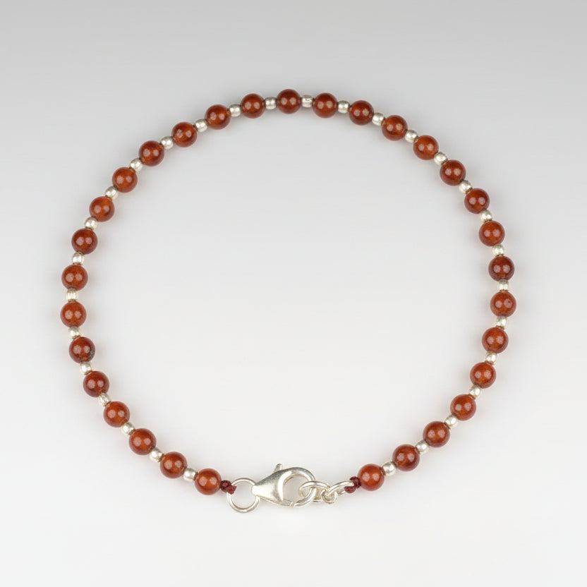 Gomed 925 Silver Ball Bracelet-4 mm