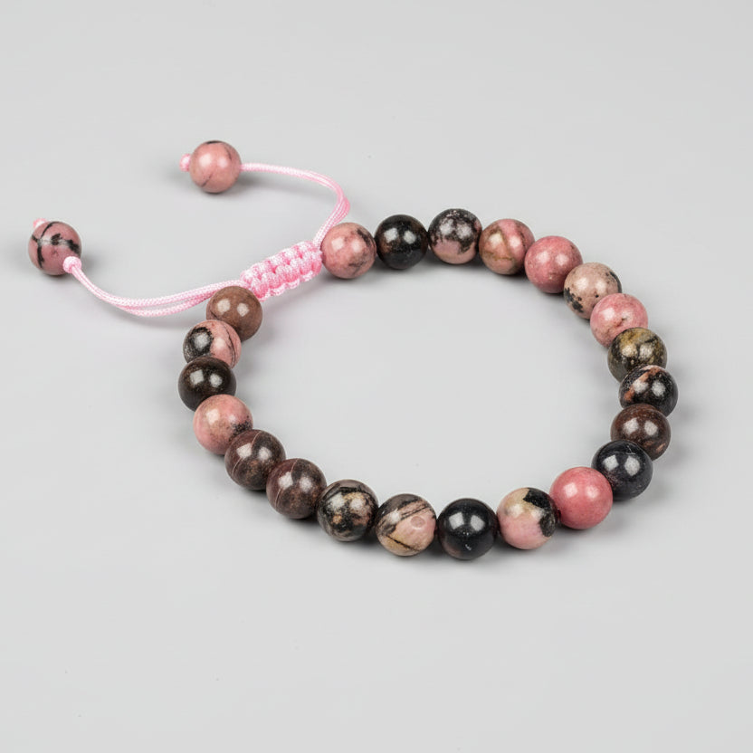 Dark Pink Opal Adjustable Bracelet