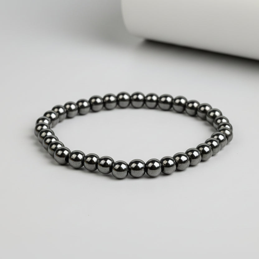 Natural Hematite Beads Bracelet-6 mm