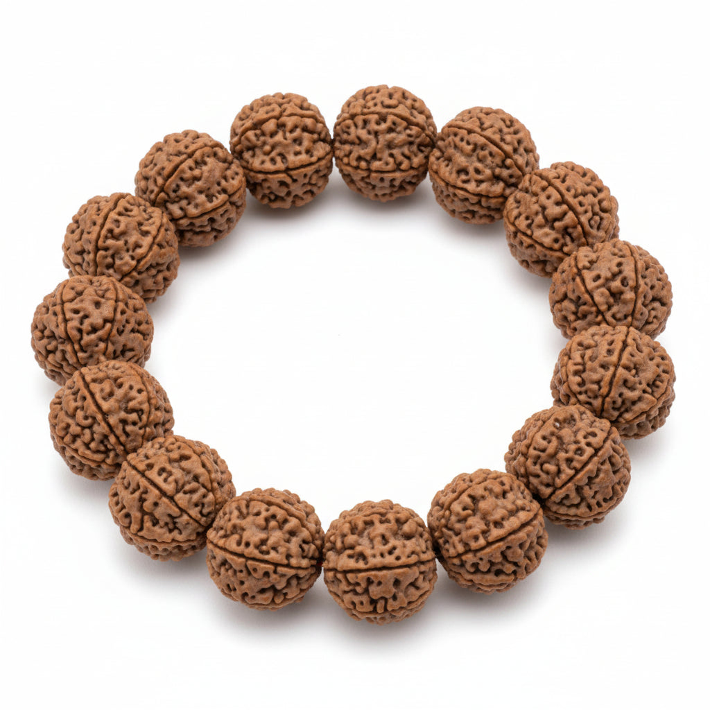 6 Mukhi Nepali Rudraksha Bracelet-Regular
