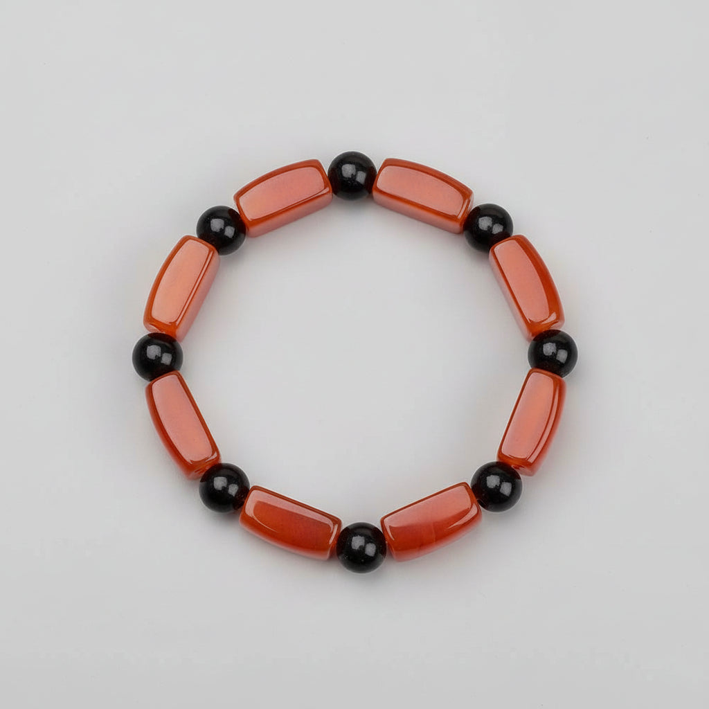 Elegant Red Carnelian Bracelet