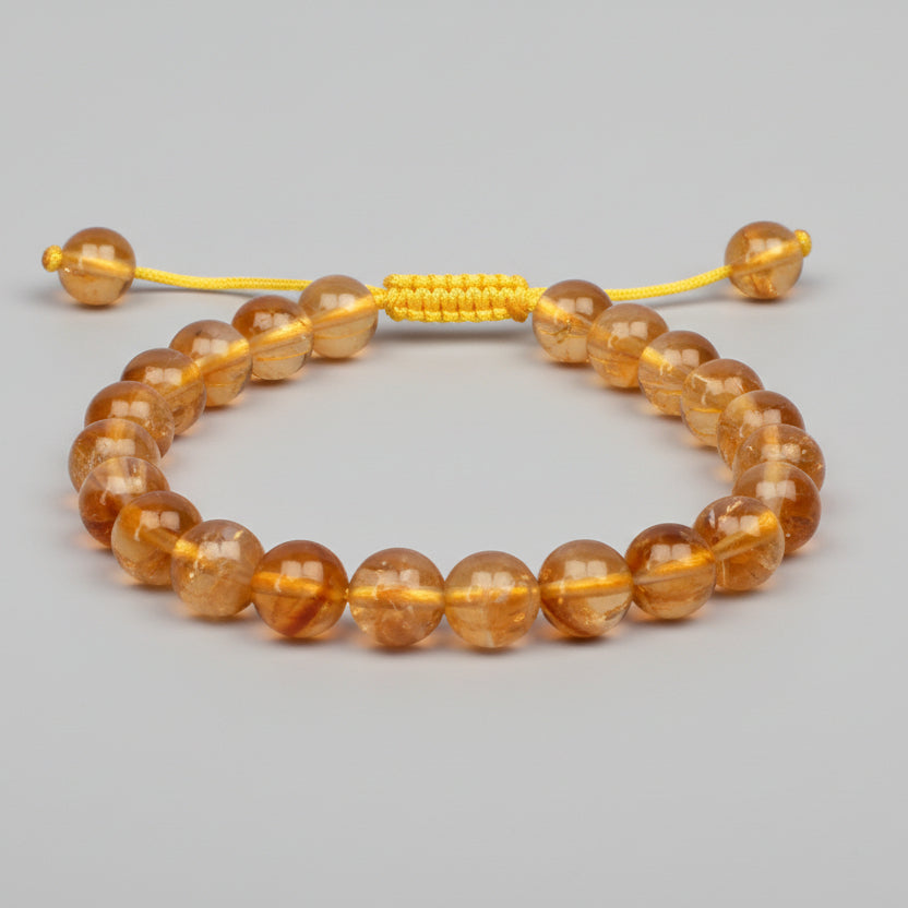 Deep Yellow Citrine Adjustable Thread Bracelet