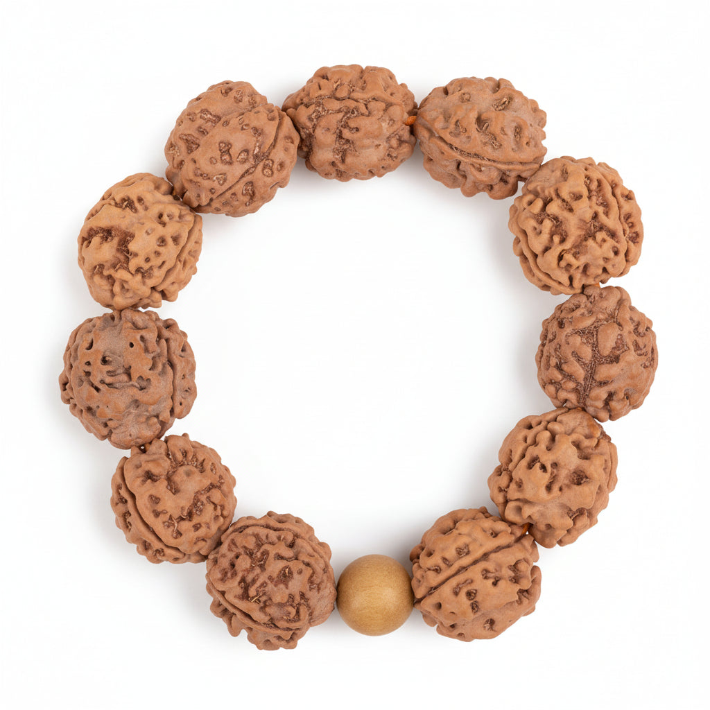 3 Mukhi Nepali Rudraksha Bracelet-Small