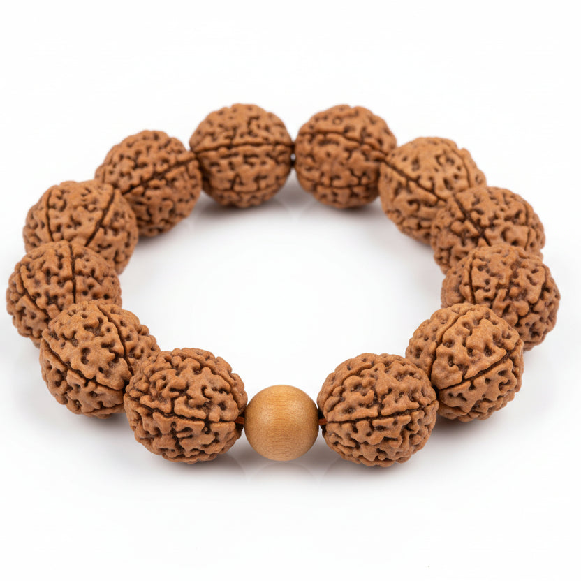 3 Mukhi Nepali Rudraksha Bracelet-Small