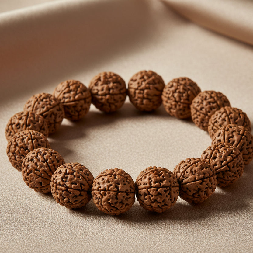 3 Mukhi Nepali Rudraksha Bracelet-Regular
