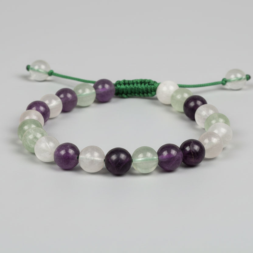 Natural Fluorite Adjustable Bracelet