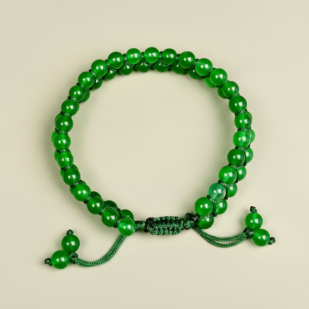 Green Onyx Double Layer Adjustable Bracelet
