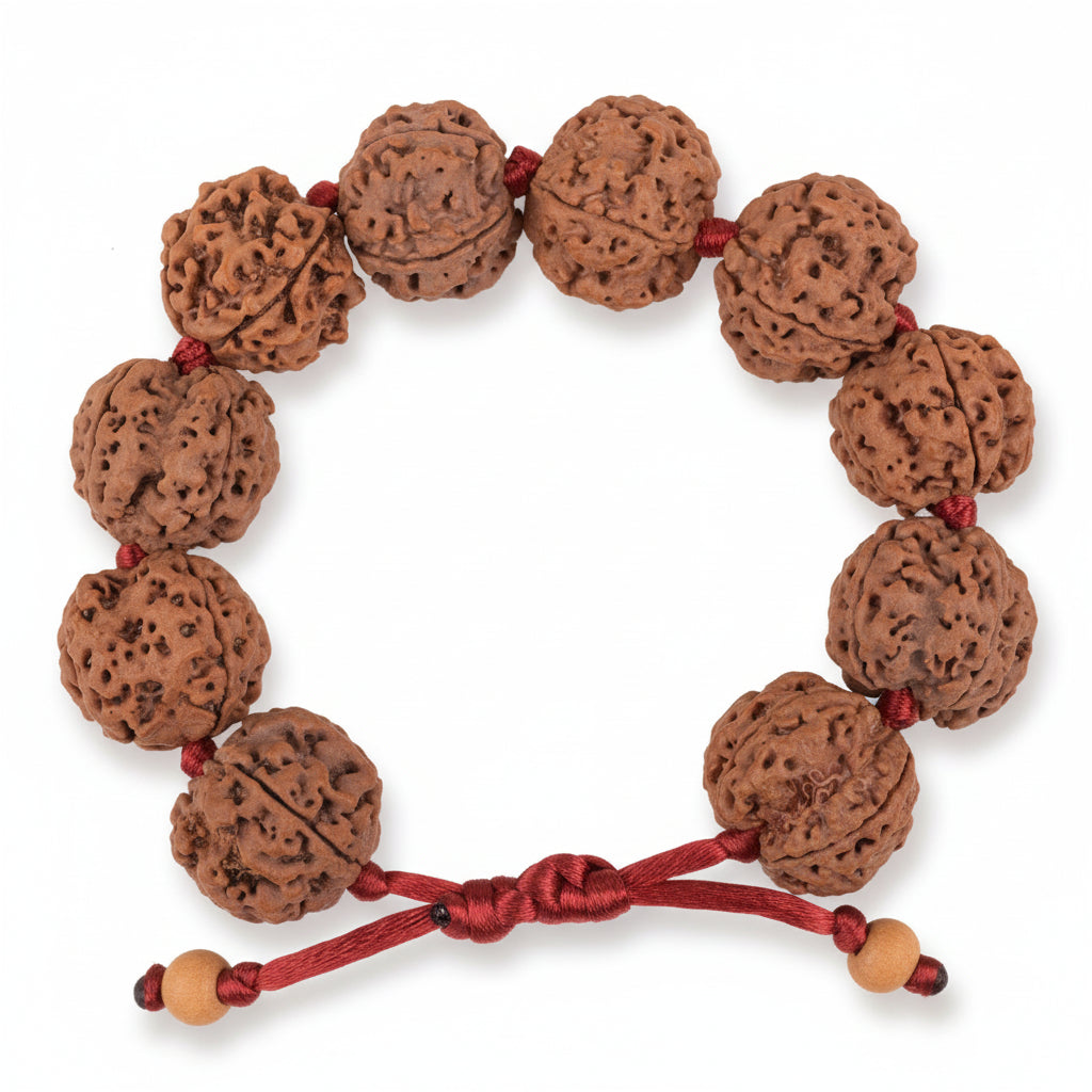 4 Mukhi Nepali Rudraksha Adjustable Bracelet-Regular