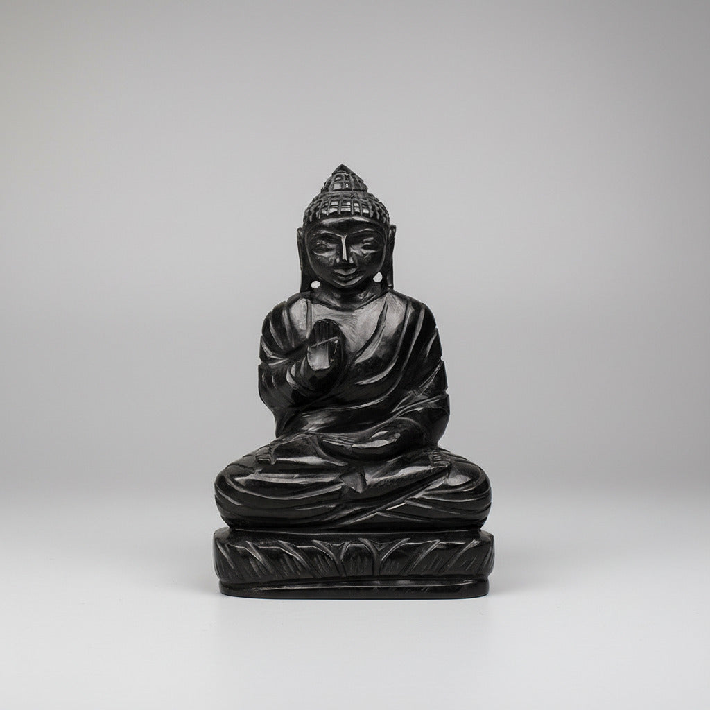 Buddha in Black Jade - 500 gms