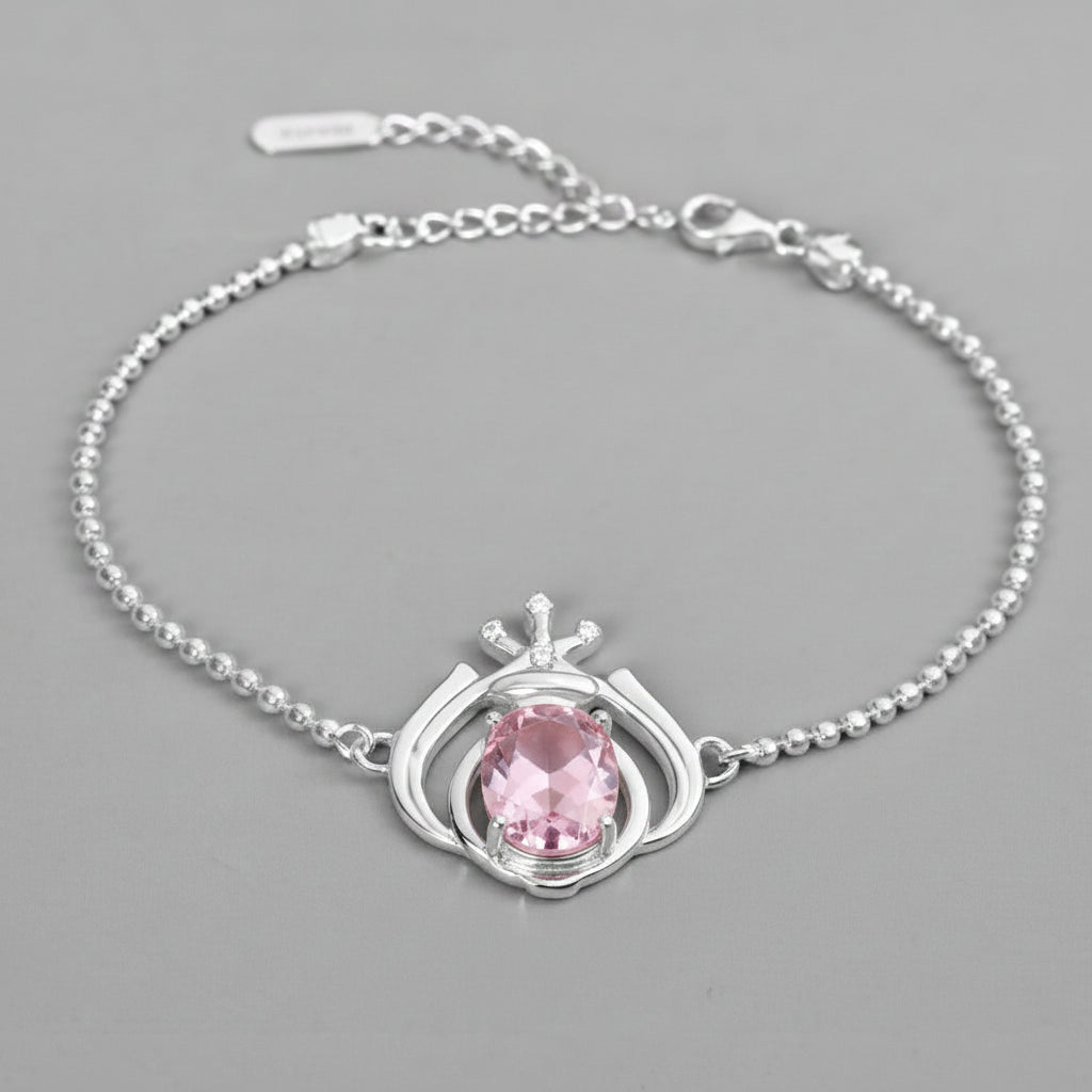 Khanda Design Rakhi in pure silver