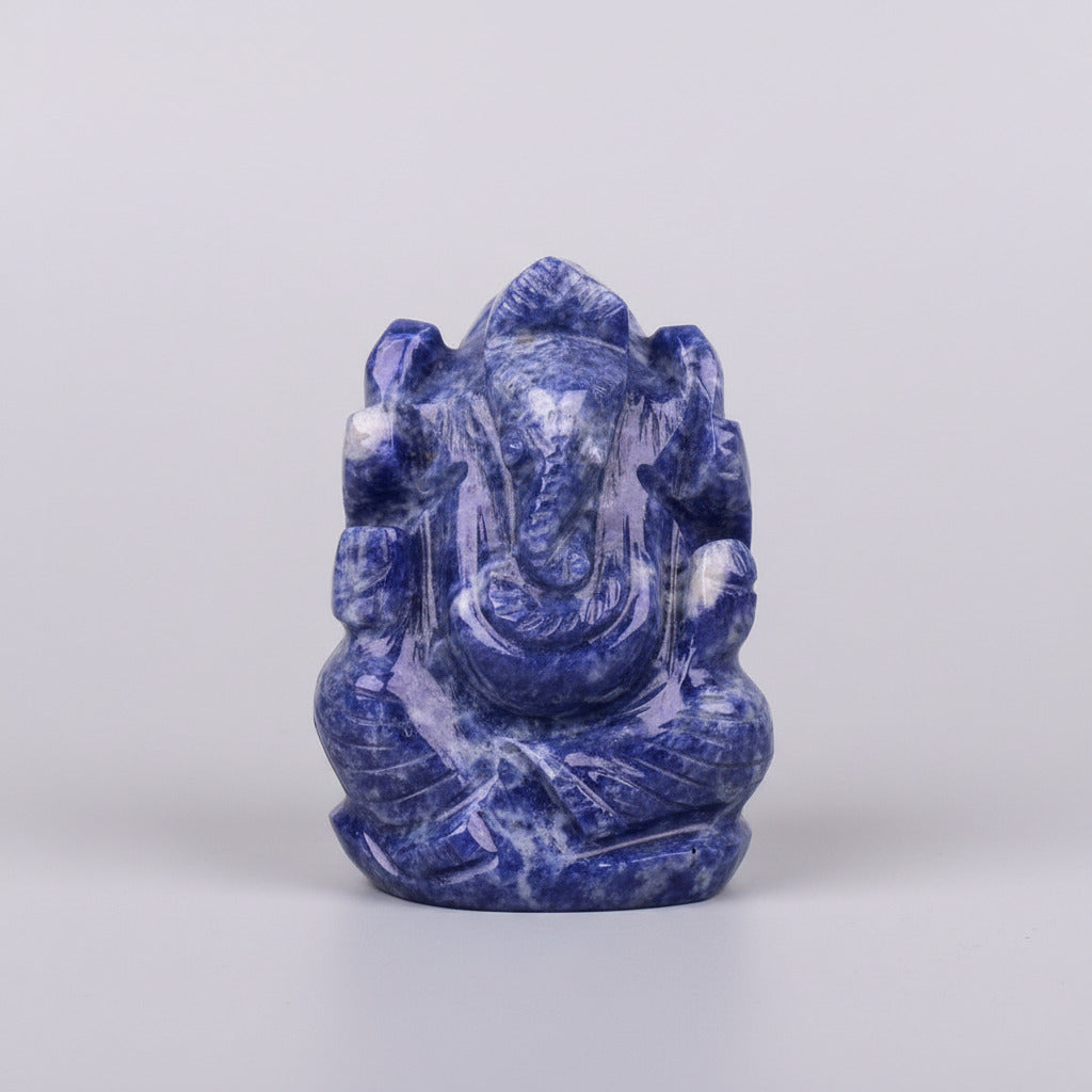 Blue Sodalite Ganesha Idol - 80 gms