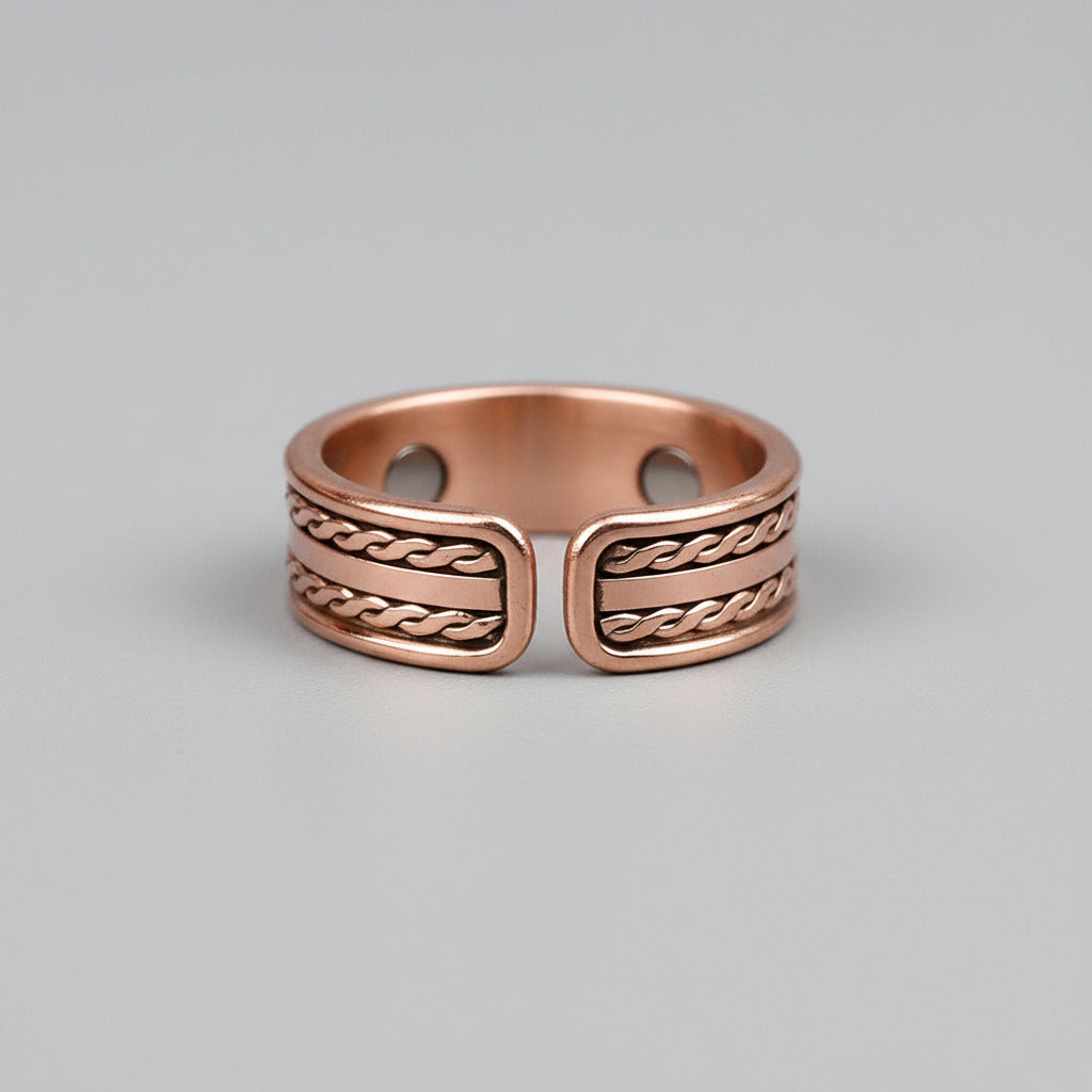 Manimonk Cross Strip Tamba Ring