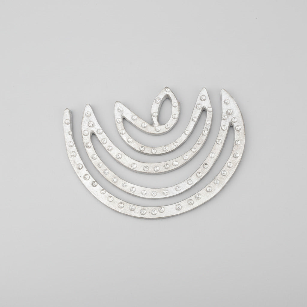Moon Energy Helix in Lead & Zinc-Design I