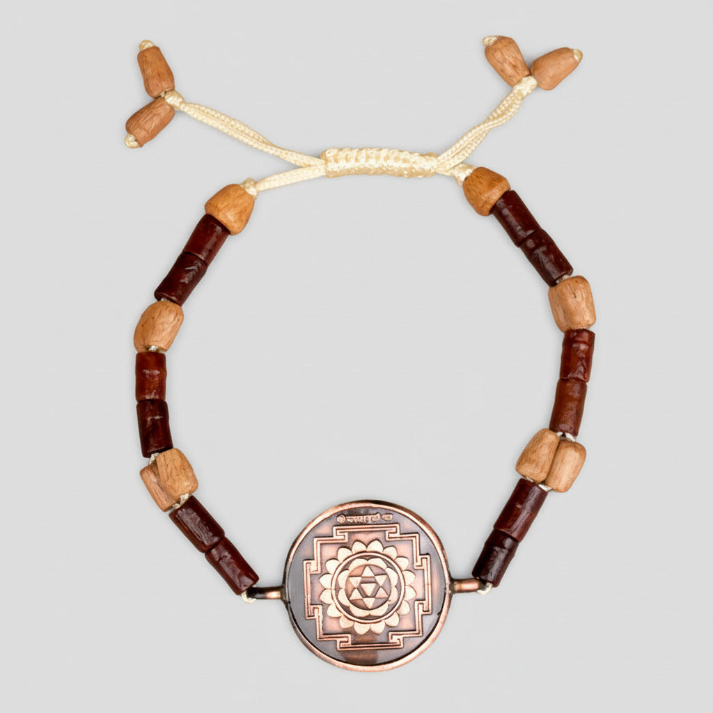 Baglamukhi Yantra Bracelet in Copper-With Copper Chain