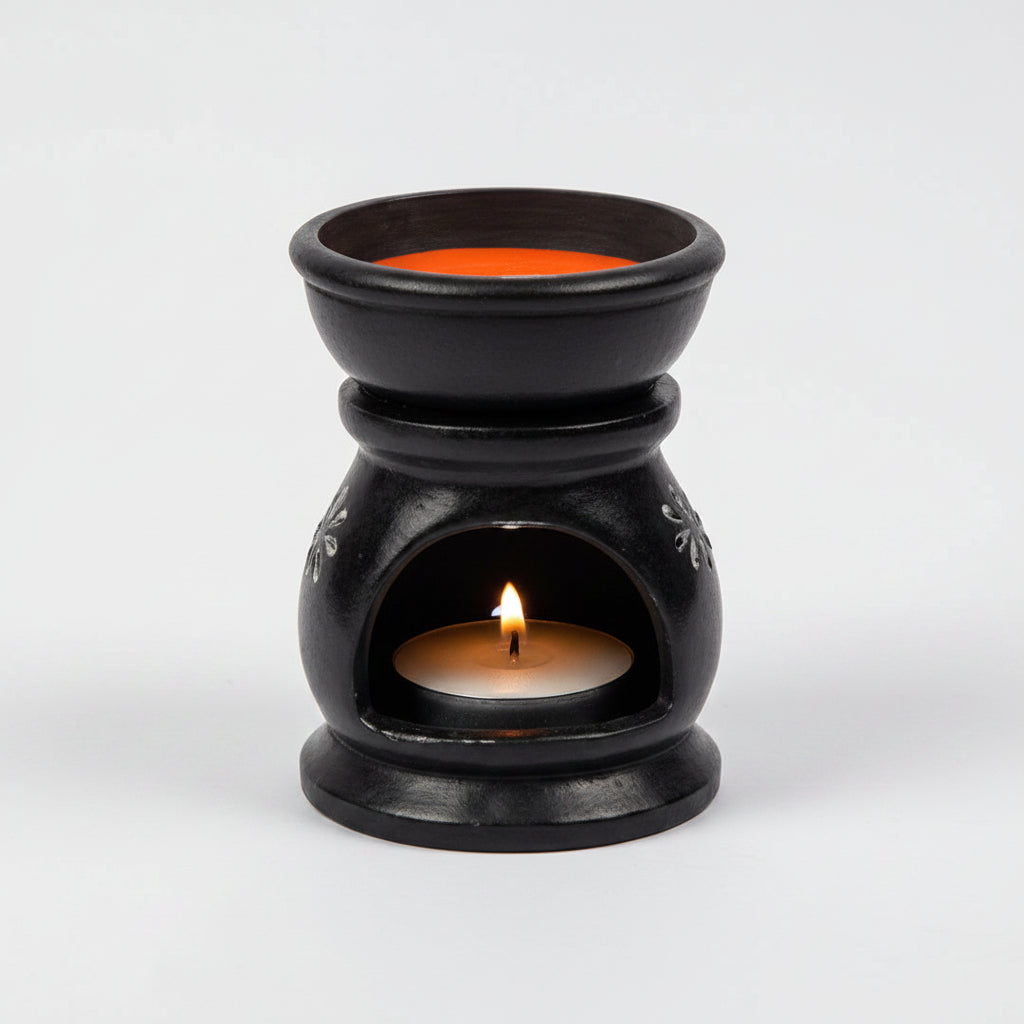 Rock Diffuser Black-With Sandal Oil Water Solution