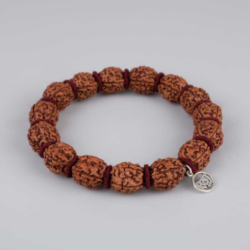 Large 4 Mukhi Brahma Bracelet-Silver Chakri