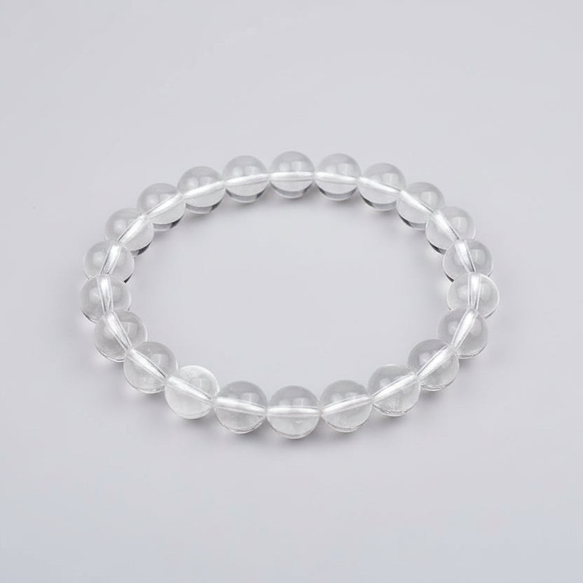 Round Sphatik Bracelet with Adjustable Thread-8 mm