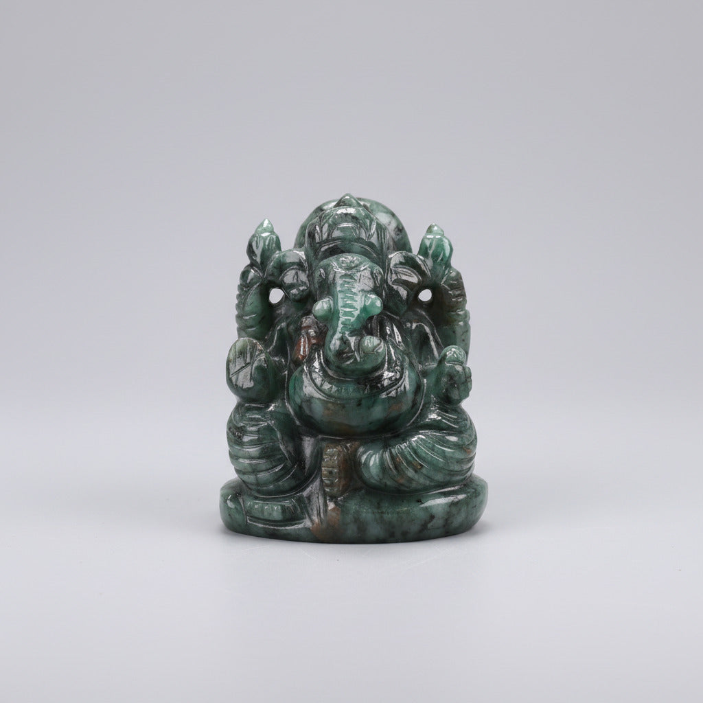 Emerald Ganesha Idol - 449.60 Carat