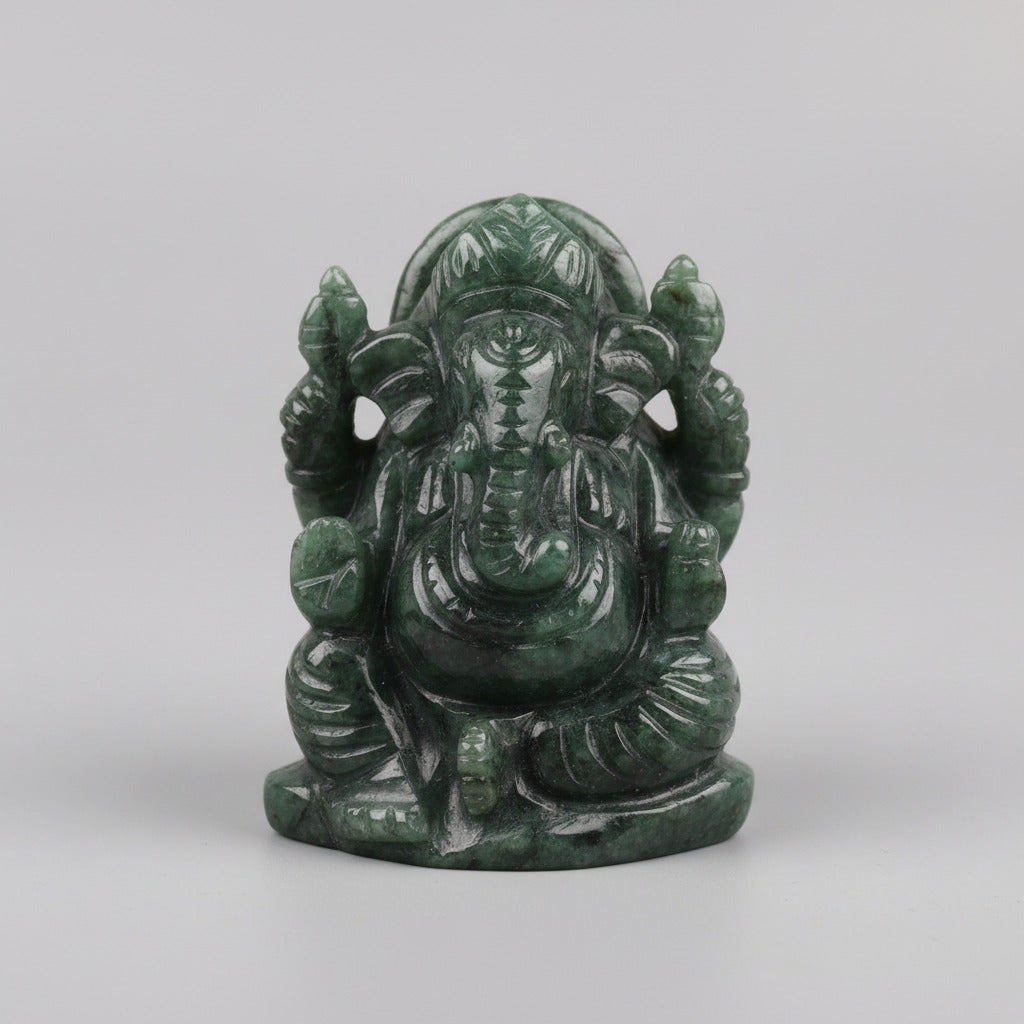 Emerald Ganesha Idol - 520.15 Carat