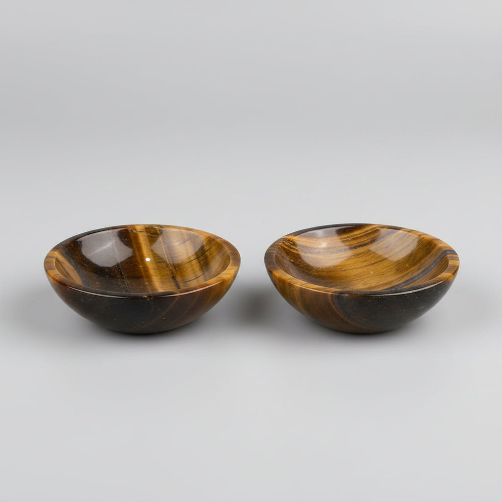 Tiger Eye Bowls Set of 2
