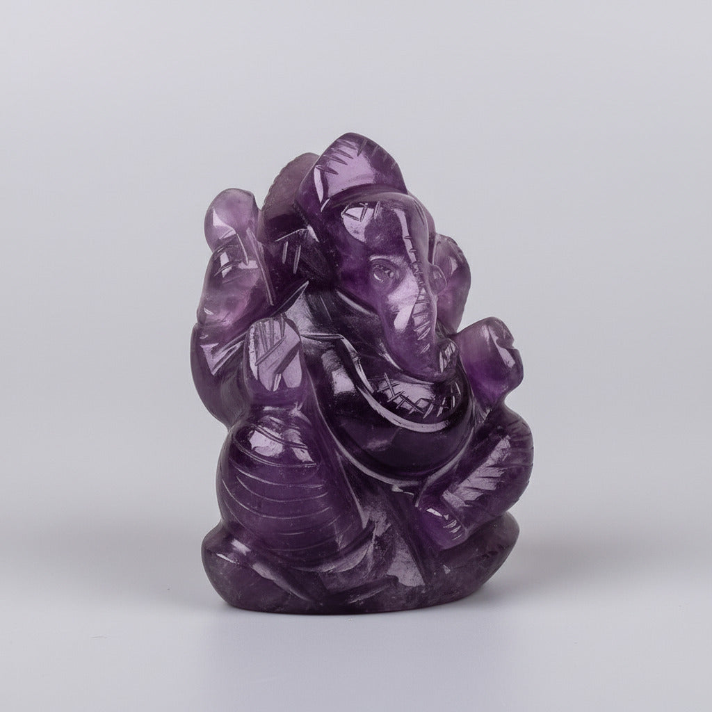 Amethyst Ganesh Idol - 129 gms
