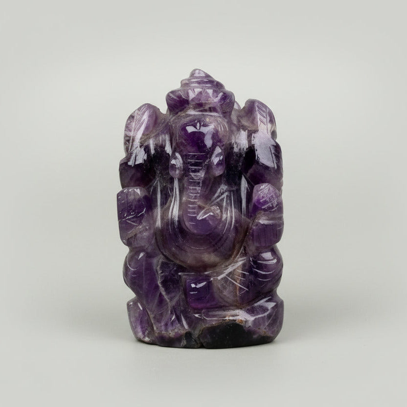 Amethyst Ganesh Idol - 60 to 70 gms