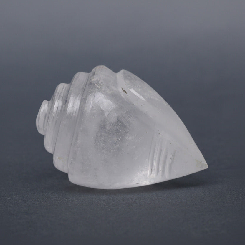 White Quartz Shankh - 70 gms