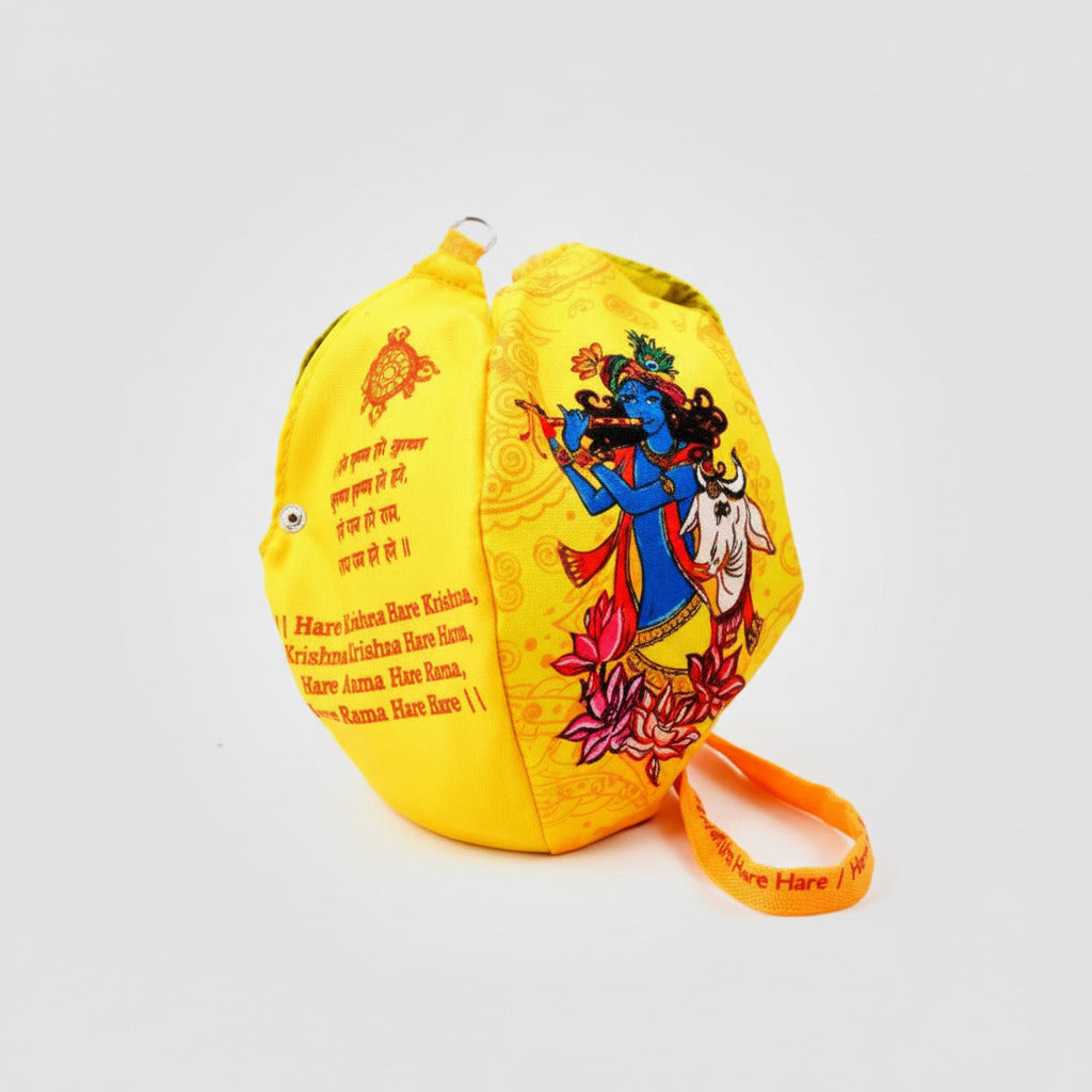 Hare Krishna Gomukhi Japa Mala Bag