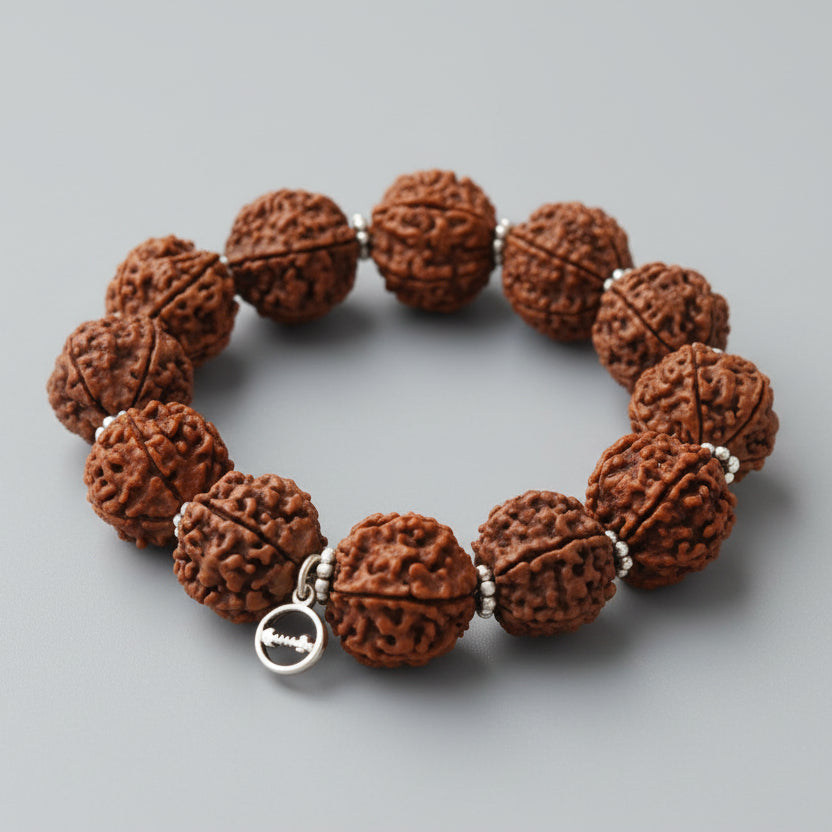 7 Mukhi Mahalakshmi Bracelet-Small-Woolen Spacers