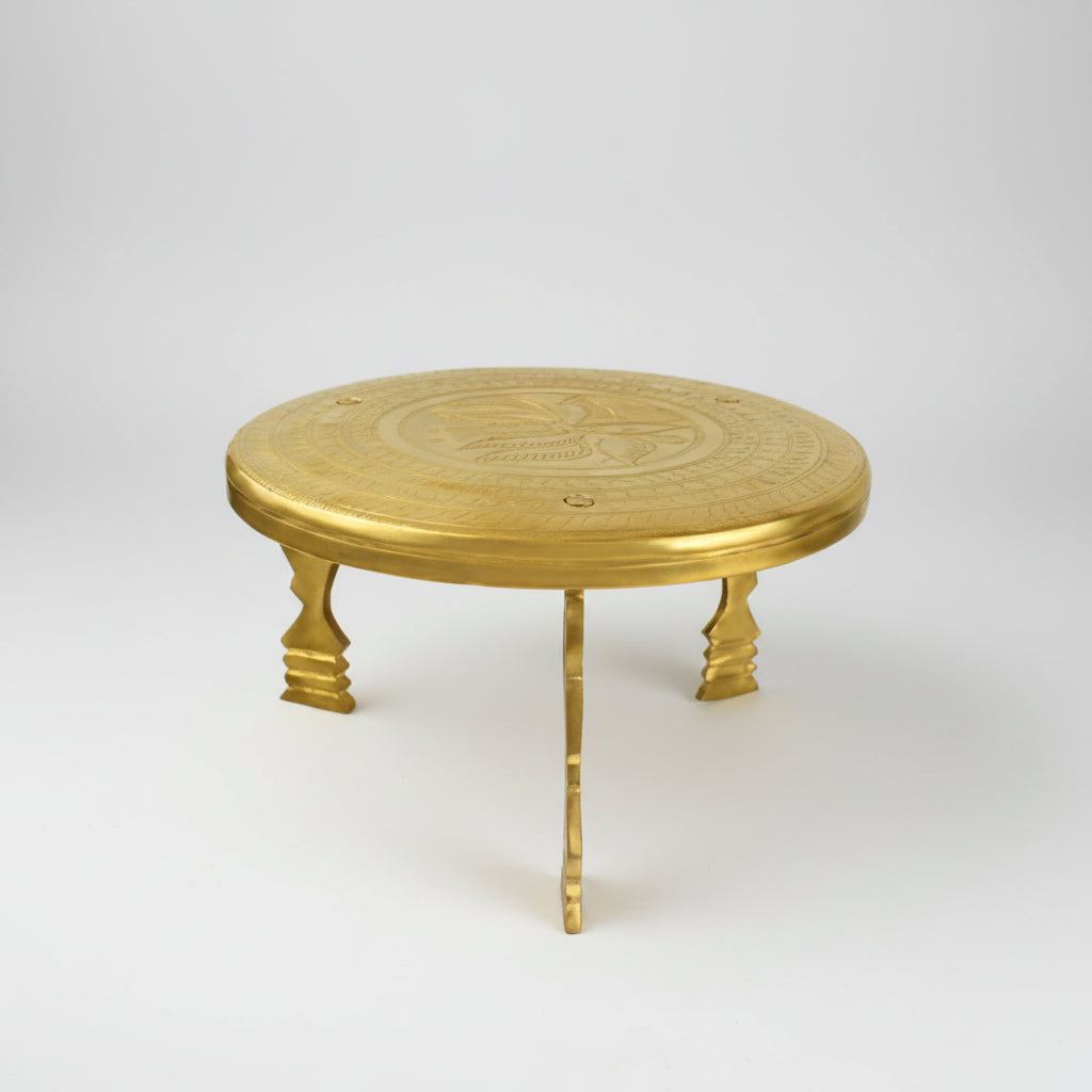 Lotus Pedestal In Brass-Large