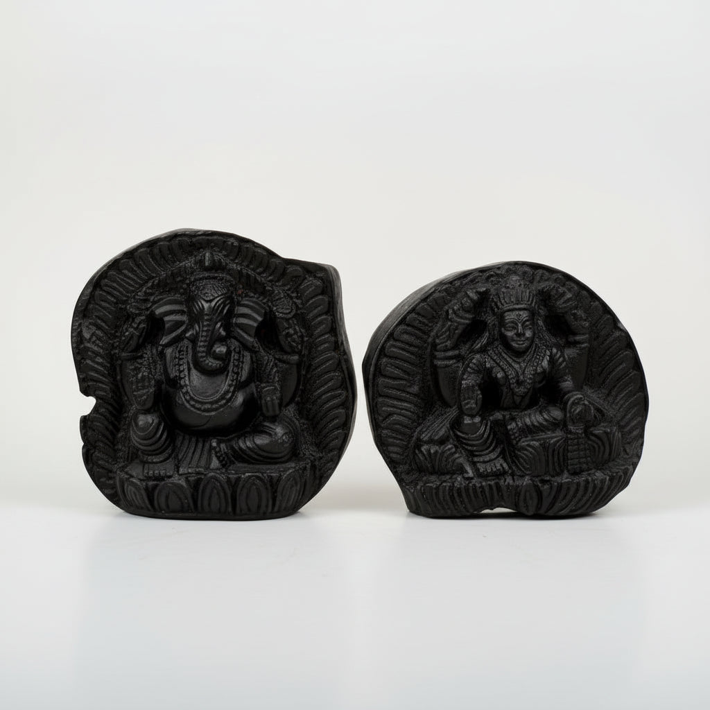 Ganesh Laxmi Shaligram Idol
