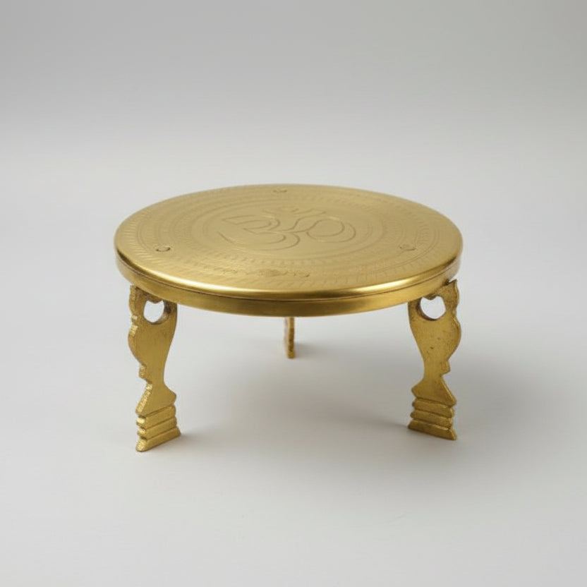 Lotus Pedestal In Brass-Large